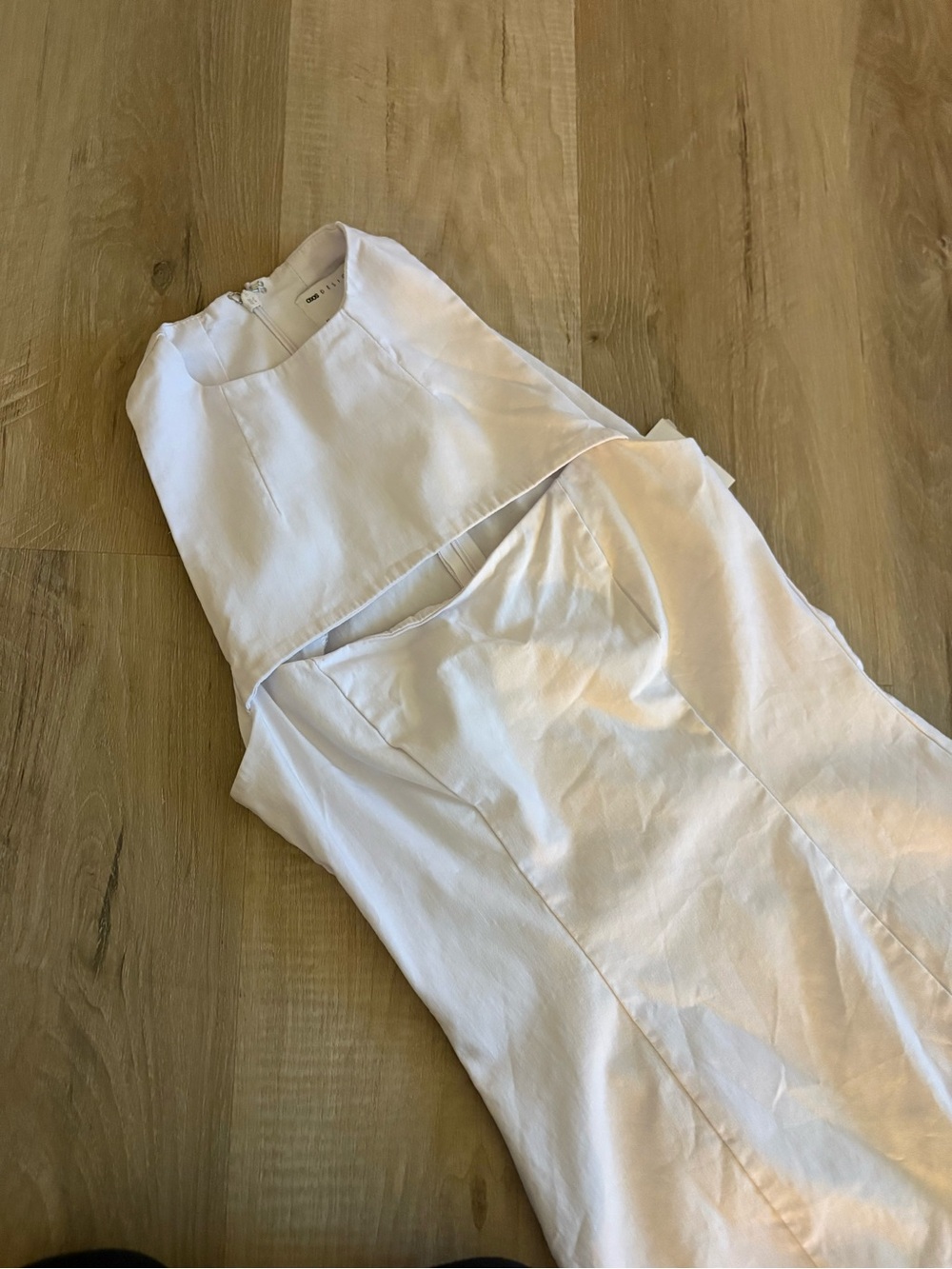 ASOS White Sleeveless Dress